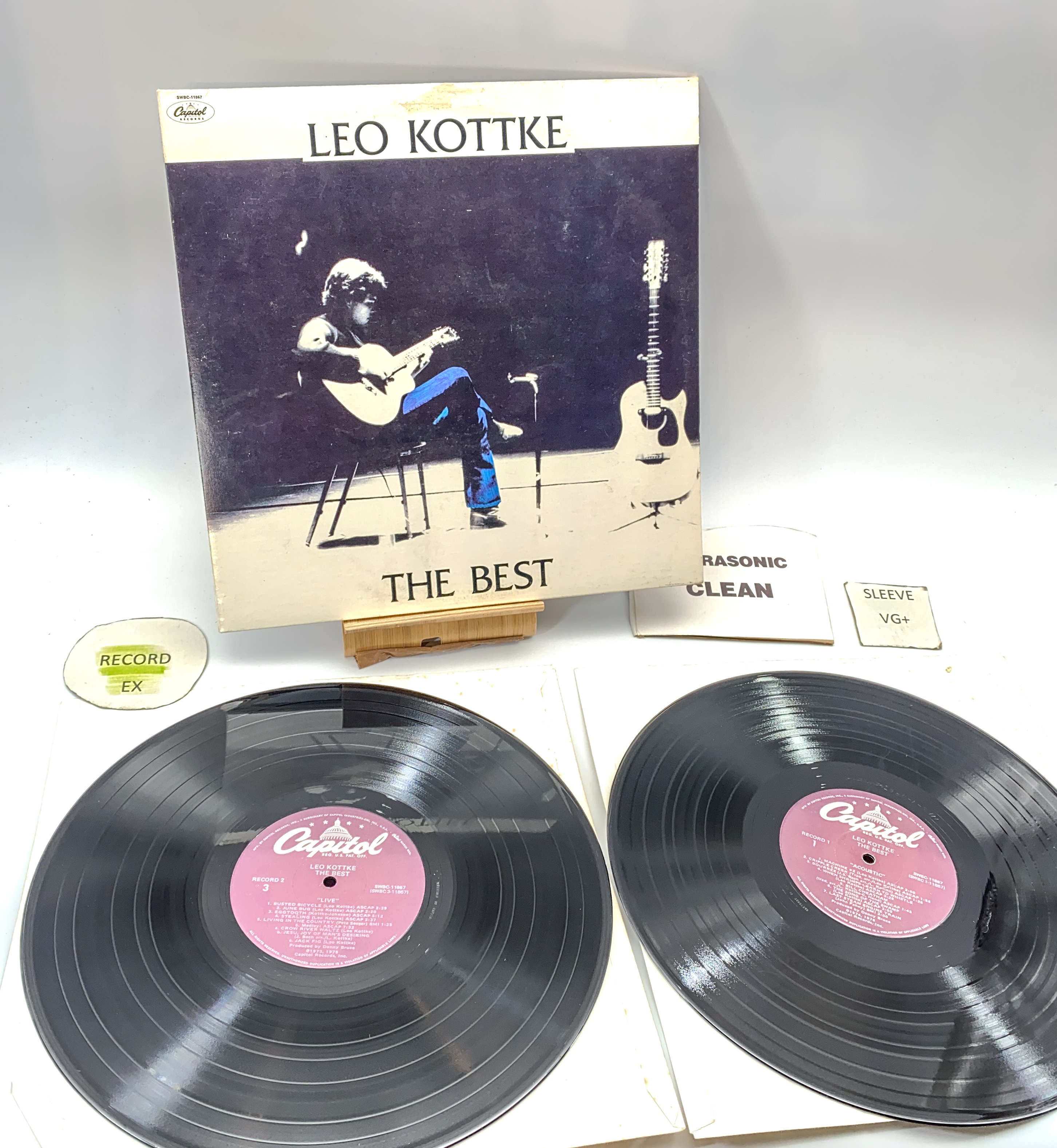 Leo Kottke The Best - EX/VG+ SWBC 11867 Ultrasonic Clean - Imagen 1 de 4